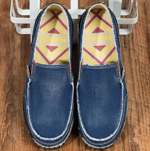 Mocassin Toile Homme