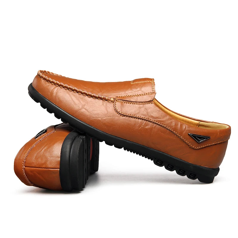 Mocassin Noir Homme Grande Taille