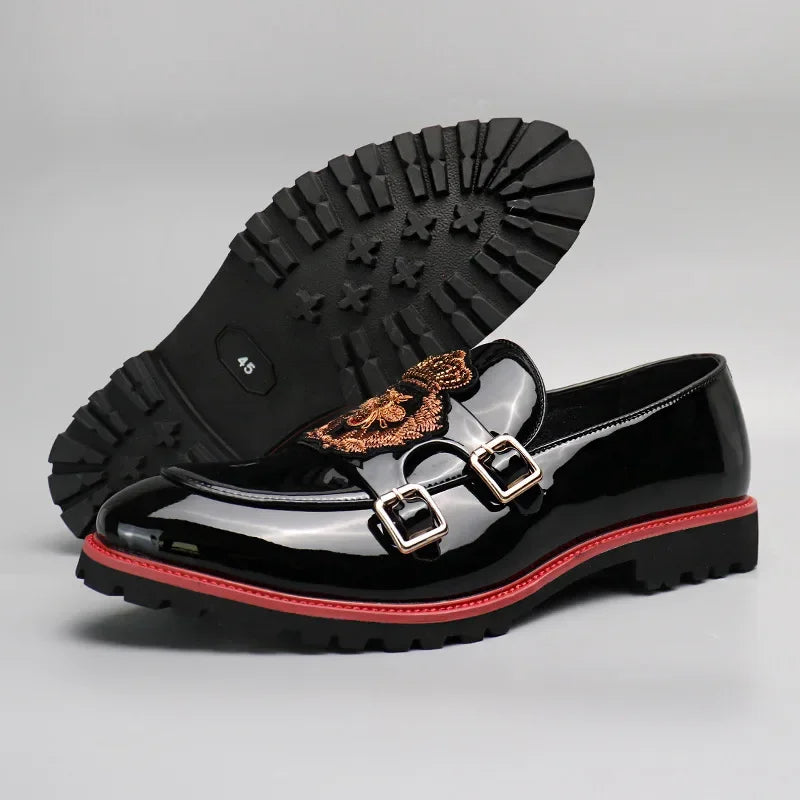 Mocassin Brodé Homme