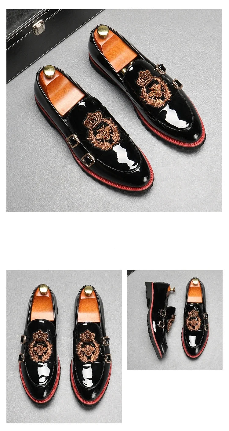 Mocassin Brodé Homme