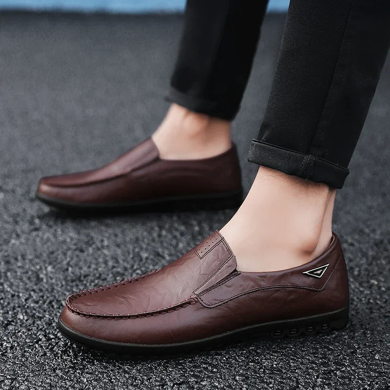 Mocassin Noir Homme Confortable