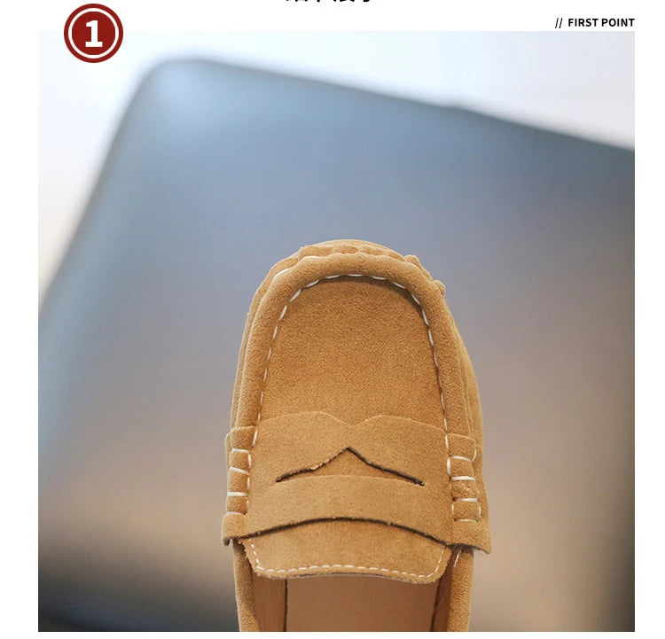 Boy Leather Shoe Spring Autumn Versatile Children's School Formal Performance Loafers Causal Non-slip Kids Slip-on Flats Shoes