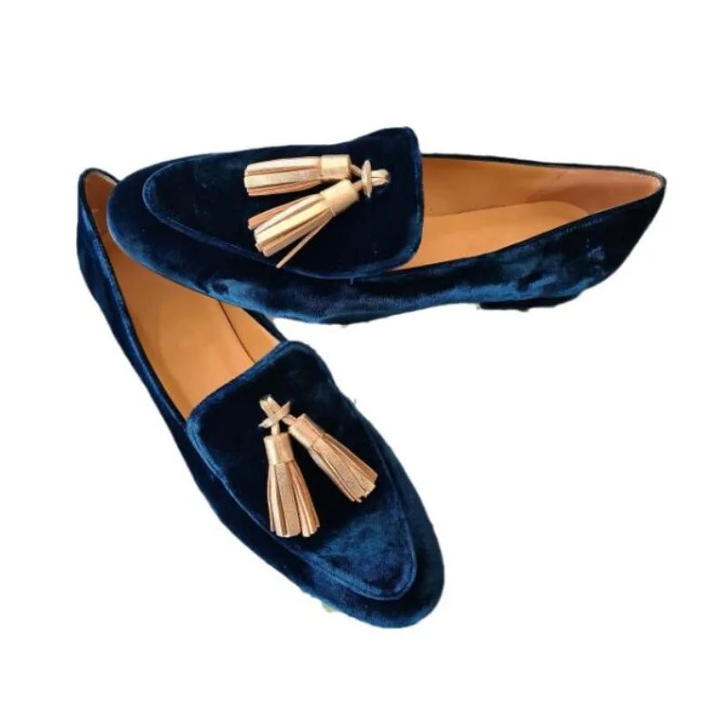 Spring Autumn New Loafers Shoes Women Shallow Mouth Tassel Large Size 34-43 Casual Flat  Shoes Women