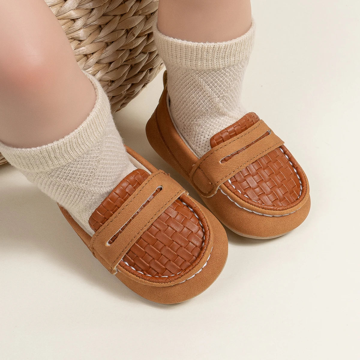 KIDSUN Baby Girls Boys Classic Loafers Infant Oxford Dress Shoes Prewalker Soft Slip On Moccasin Crib Flats Newborn Shoes