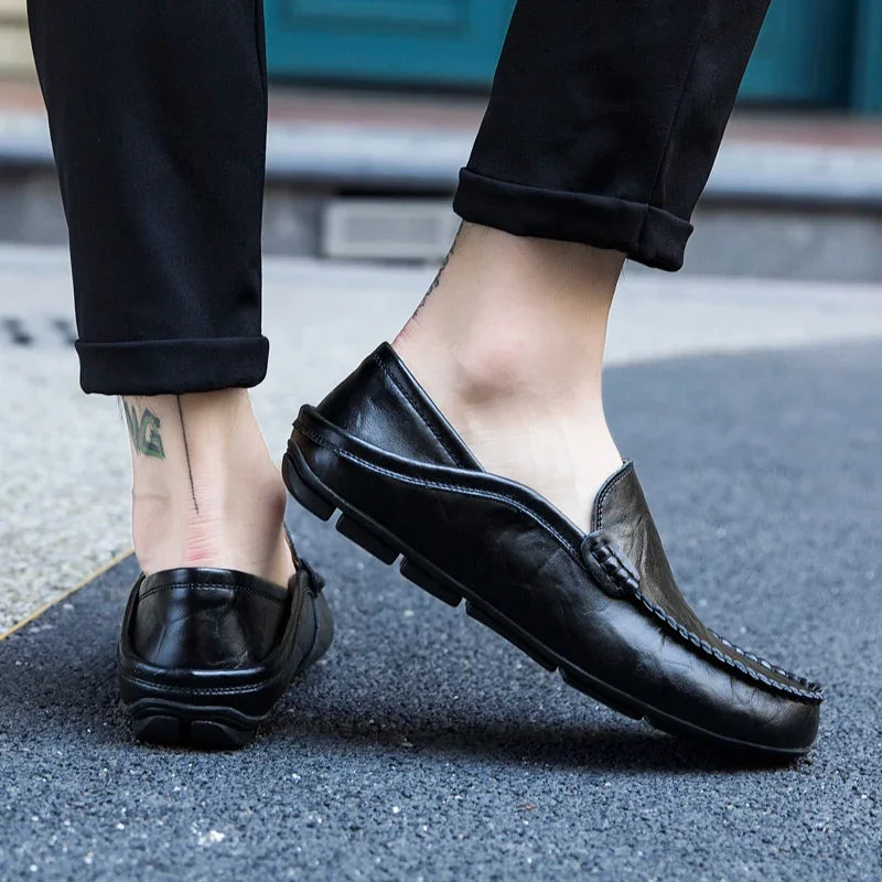 Mocassin Bateau Homme Noir