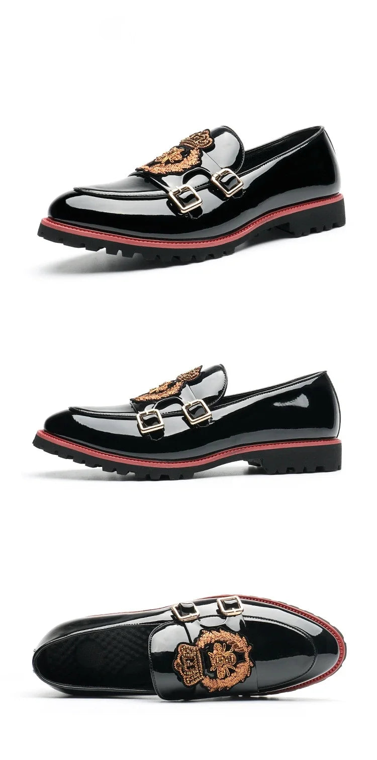 Mocassin Brodé Homme