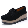 2025 Spring Platform Leather Flats Slip on Sneakers Designer Tassel Fringe Loafer Moccasins Fashon Green Suede Shoes of Women