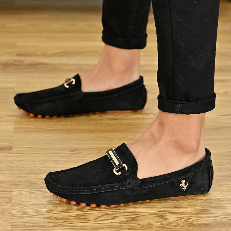 Mocassin Bleu Nuit Homme