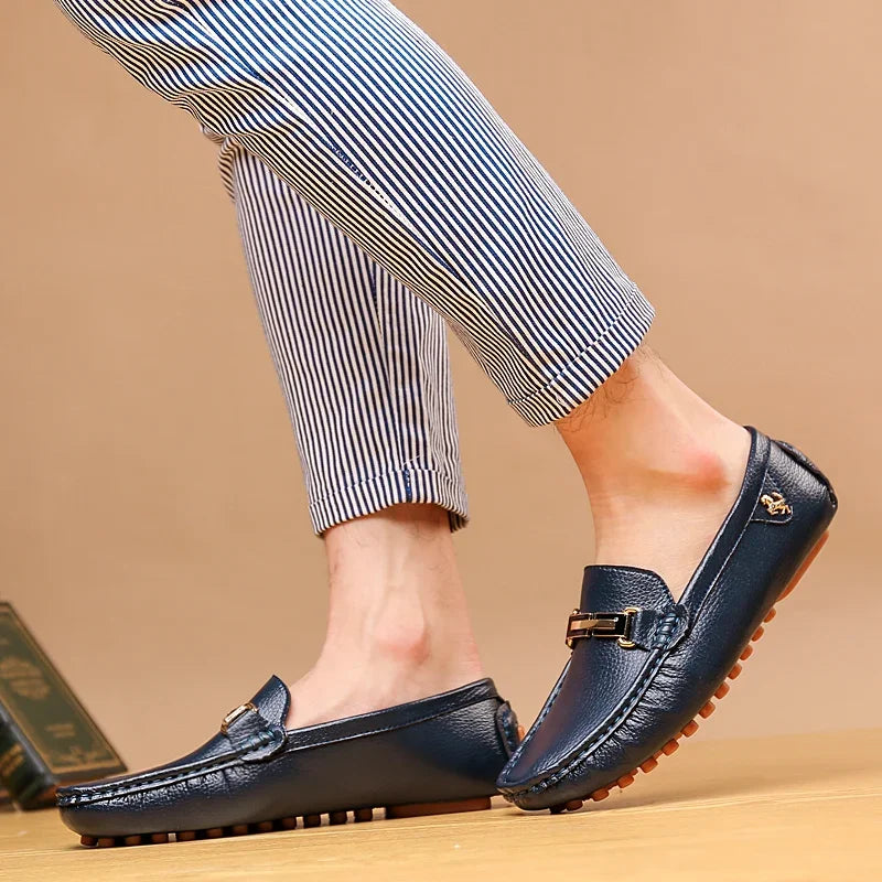 Mocassin Turquoise Homme