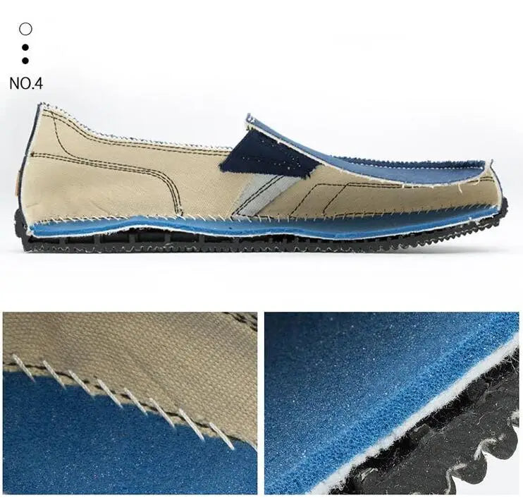 Mocassin Toile Homme