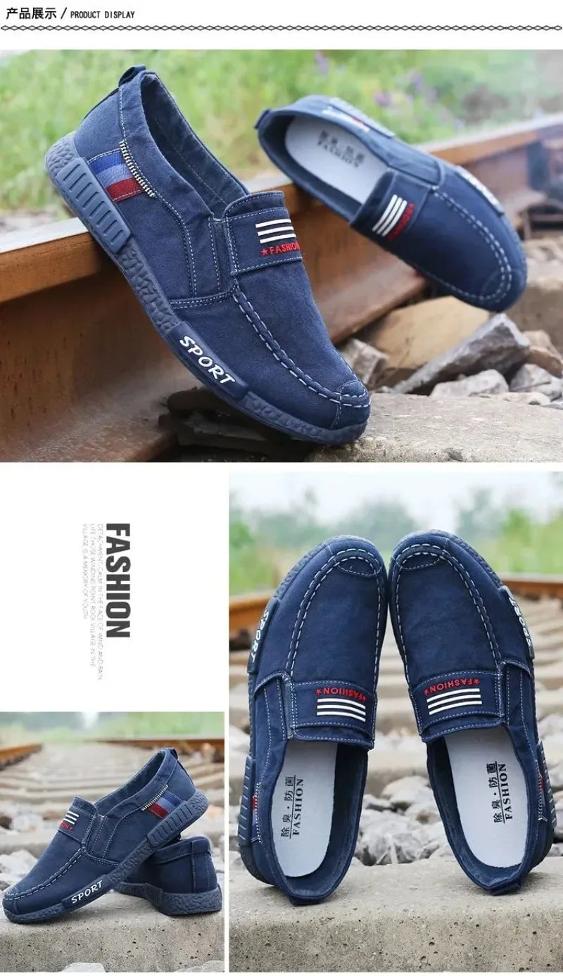 Mocassin Slip-On Toile Homme