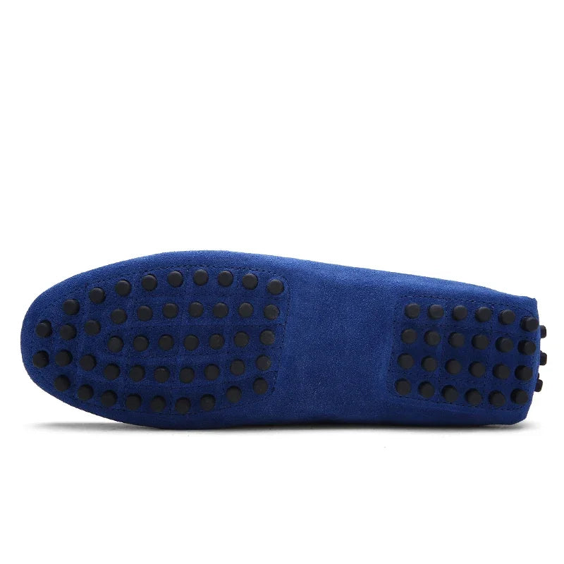 Suede Shoes Men Size 38-49 Luxury Men Loafers Soft Moccasins Man High Quality Shoes Casual Genuine Leather Driving Flats Penny