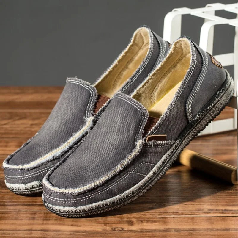 Mocassin Toile Homme