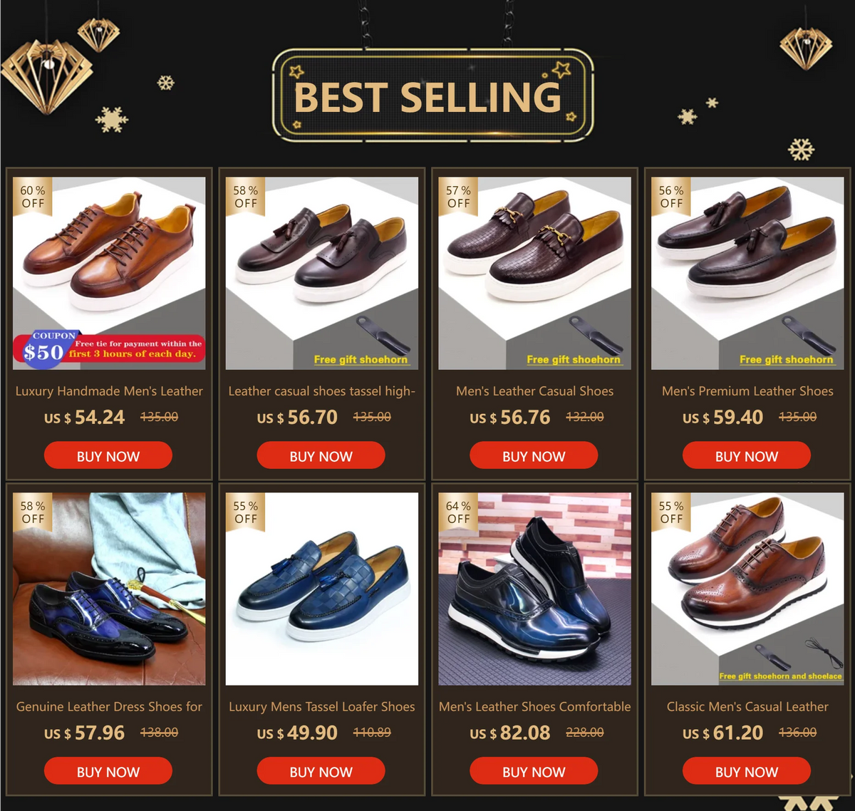 Leather Casual Shoes Tassel High-End Handmade Men's Shoes Comfortable Round Toe Flat Shoes Office Banquet Men's Loafers